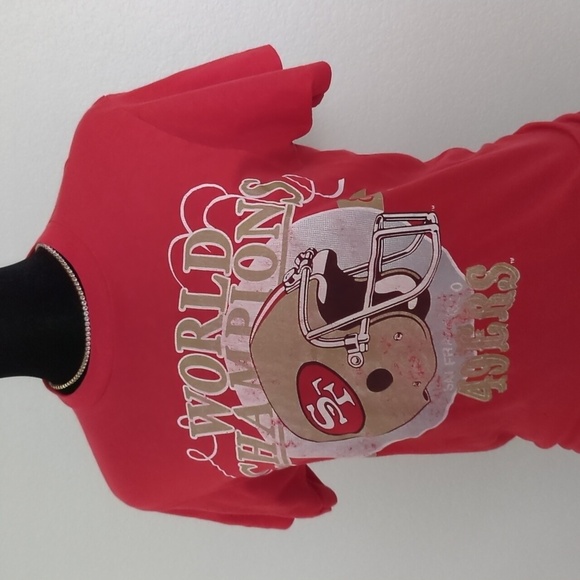 VINTAGE Authentically distressed 49ers Tee size small - Picture 3 of 6